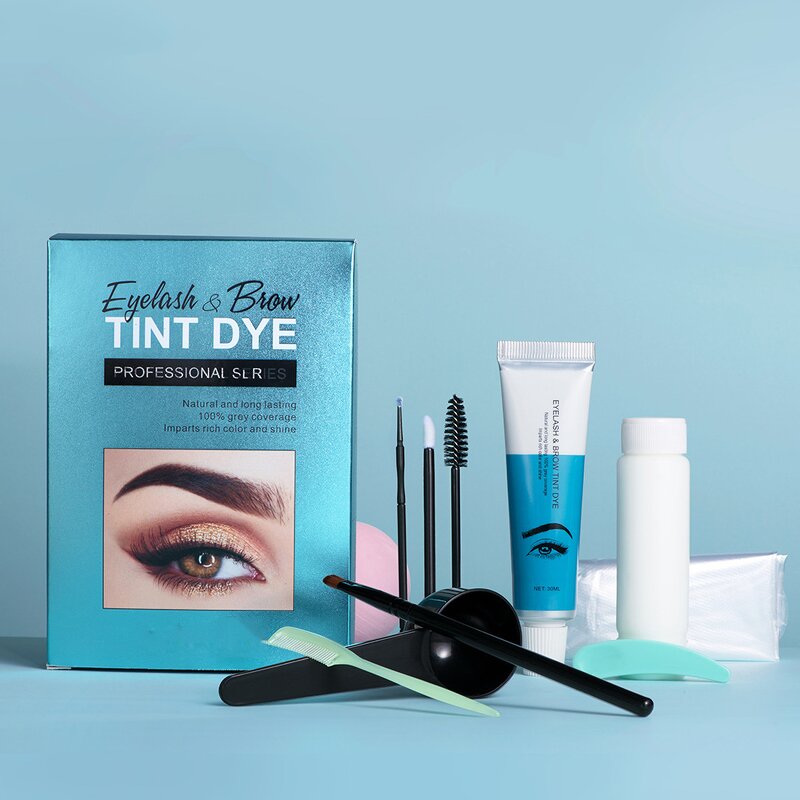 Eyebrow Tinting Kit Manufacturer - Liquid Semi-Permanent Brow Tint Dye With Brush