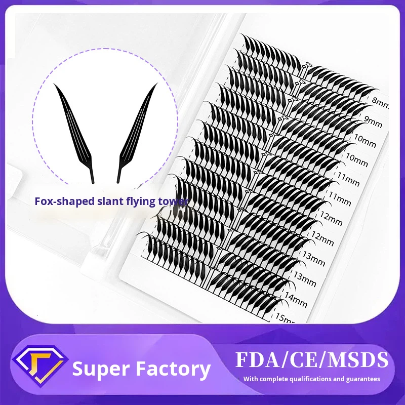 Fox Style Eyelashes Factory - Ultra-Soft No-Brush Single-Cluster