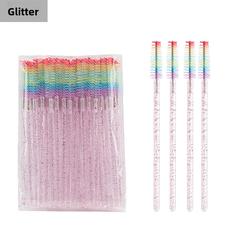 Eyelash Brush Manufacturer - 50pcs Rainbow Crystal Solid Rod