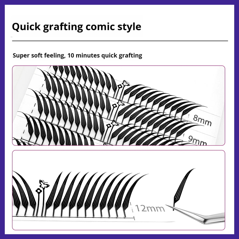 Fox Style Eyelashes Factory - Ultra-Soft No-Brush Single-Cluster