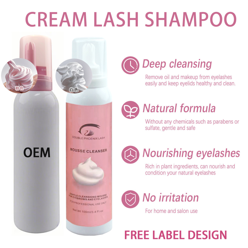 Lash Shampoo Manufacturer - OEM Mild 100ml Whipped Foam