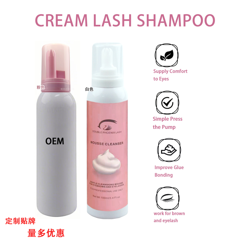 Lash Shampoo Manufacturer - OEM Mild 100ml Whipped Foam