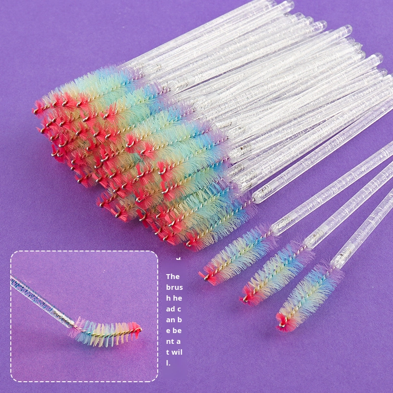 Eyelash Brush Manufacturer - 50pcs Rainbow Crystal Solid Rod