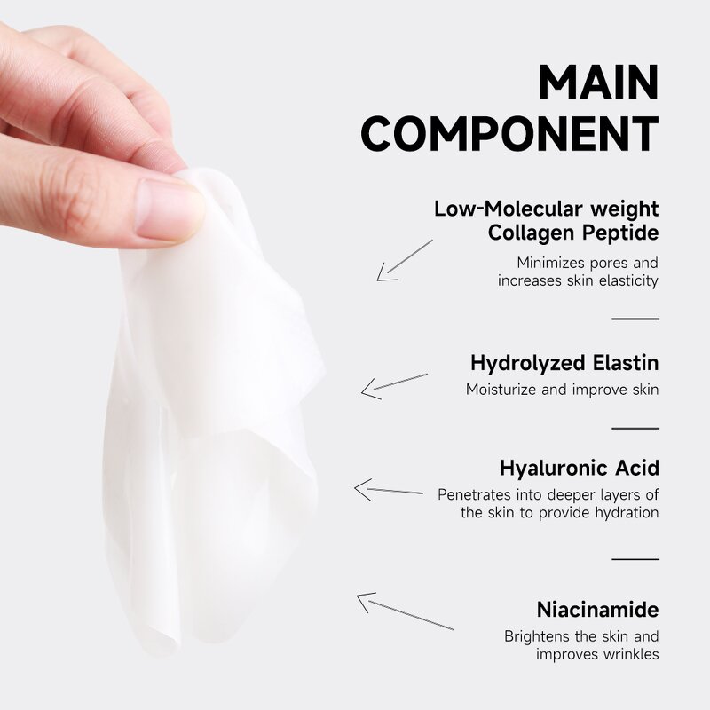 Facial Serum Manufacturer - 5 in 1 Brightening Hyaluronic Acid Vitamin C E - Anti Aging Peptide Collagen