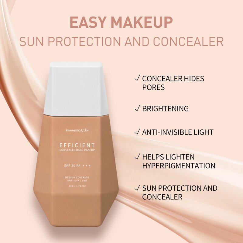 Liquid Foundation Manufacturer - OEM Full Coverage Concealer Base - SPF 30 Anti UVA UVB