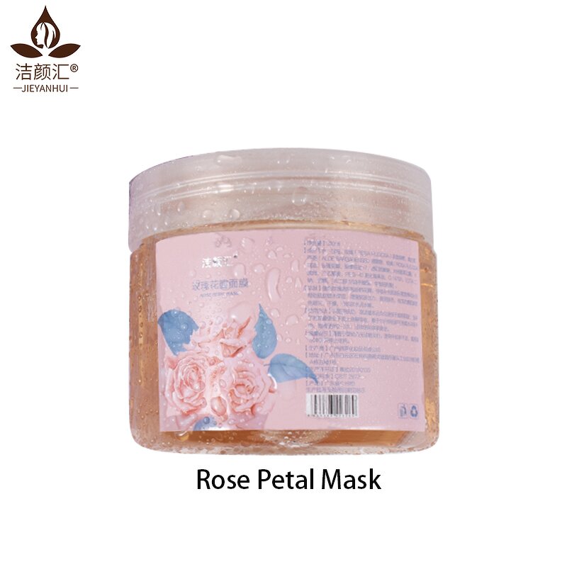 Facial Mask Manufacturer - 1kg Bulk Rose Petal Jelly Mask Moisturizing Soothing Sleep Clay Mask Private Label