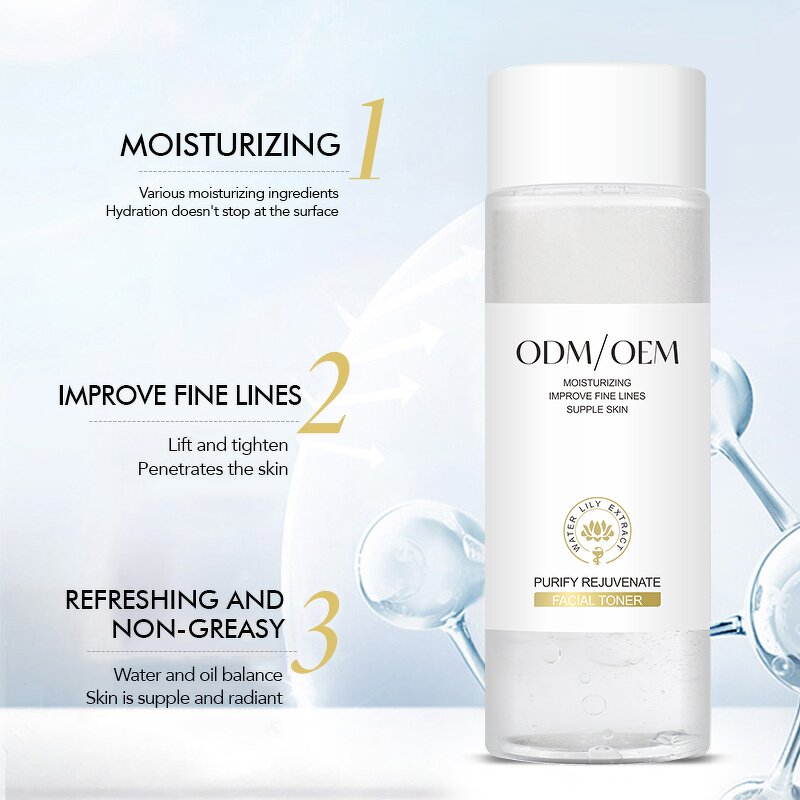 Facial Toner Manufacturer - Private Label Plant Extract Toner Repair Fine Lines Moisturizing Vegan Organic