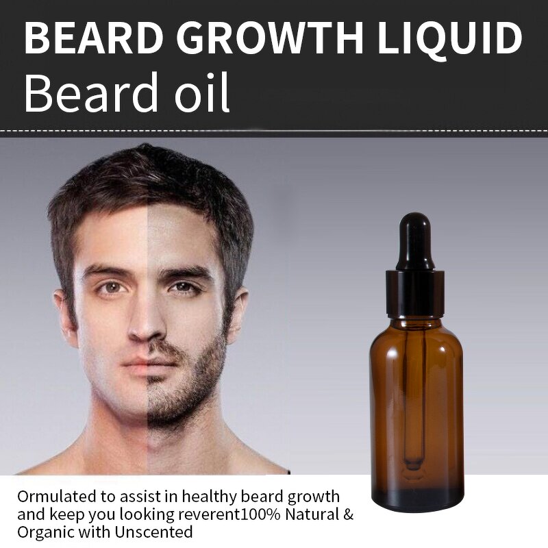 Hair Oil Manufacturer - Hot Sale Private Label Natural Organic Vegan Men's Beard Growth Hair Oil