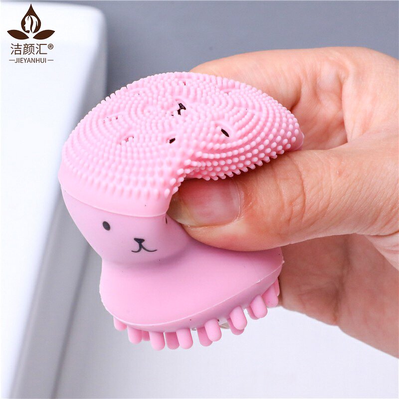 Cleansing Brush Manufacturer - Silicone Face Cleansing Brush Octopus Shape Exfoliator Scrub Washing Brush