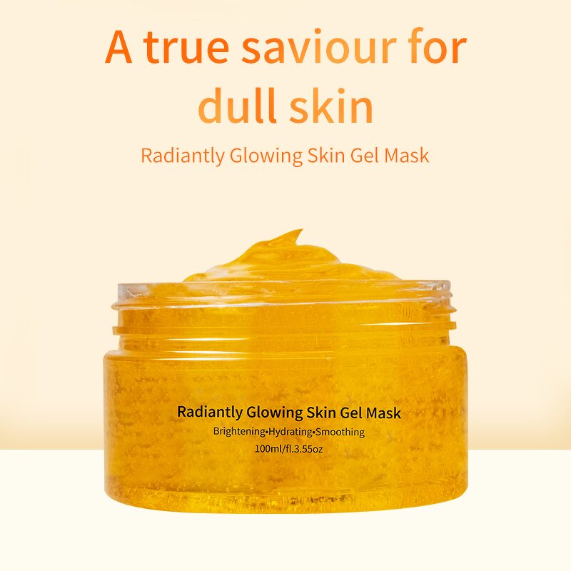 Facial Mask Manufacturer - 100ml Glowing Skin Gel Mask Tranexamic Acid Glutathione Arbutin Turmeric Serum