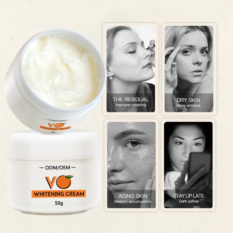 Face Cream Manufacturer - VC Wholesale Korean Private Label Whitening Organic Anti Aging Lightening Moisturizer