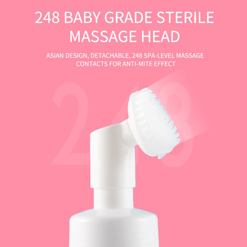 Facial Cleanser Manufacturer - 120ml OEM Private Label Rose Face Wash Foam Cleansing Mousse Cleanser