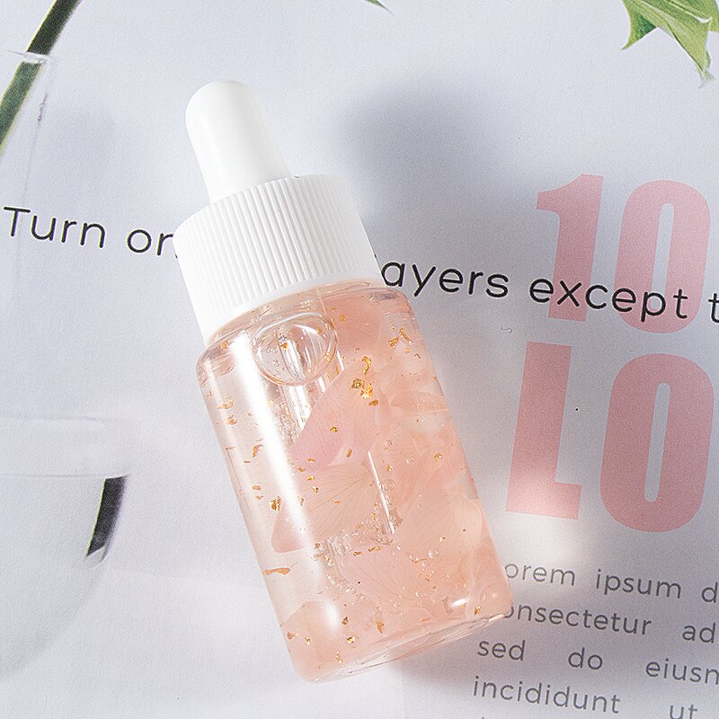 Face Serum Manufacturer - Private Label Gold Rose Petal Organic Deep Hydrating 24k Gold Face Care Serum