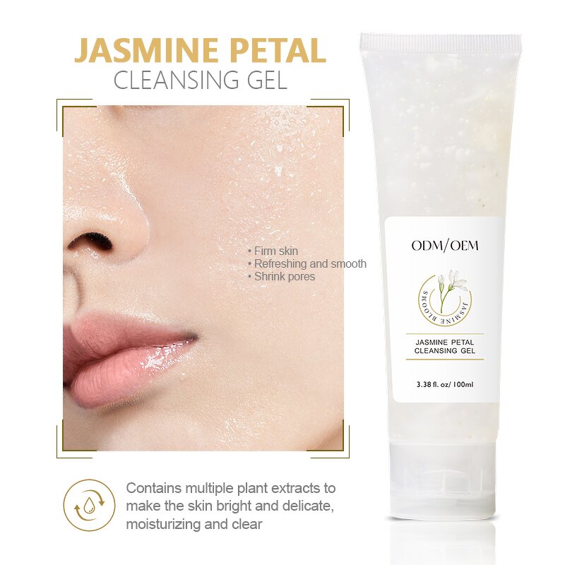 Facial Cleanser Manufacturer - OEM Private Label Deep Cleaning Jasmine Petal Hydrating Gentle Organic Face Wash
