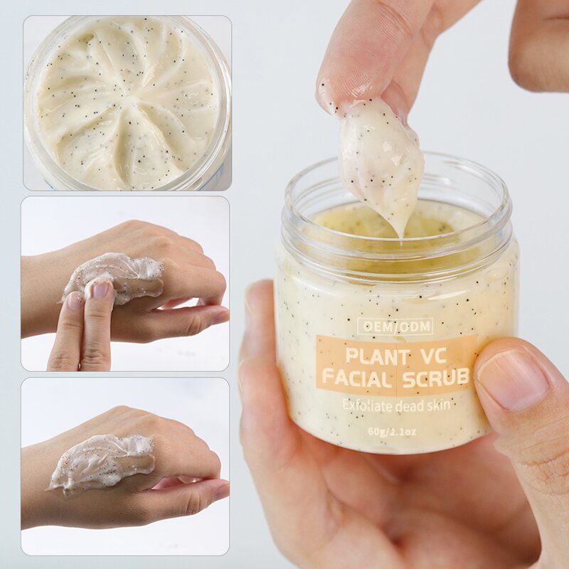 Body Scrub Manufacturer - Plant VC Private Label Natural Vegan Organic Whitening Exfoliating Whipped Scrub
