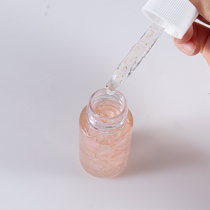 Face Serum Manufacturer - Private Label Gold Rose Petal Organic Deep Hydrating 24k Gold Face Care Serum