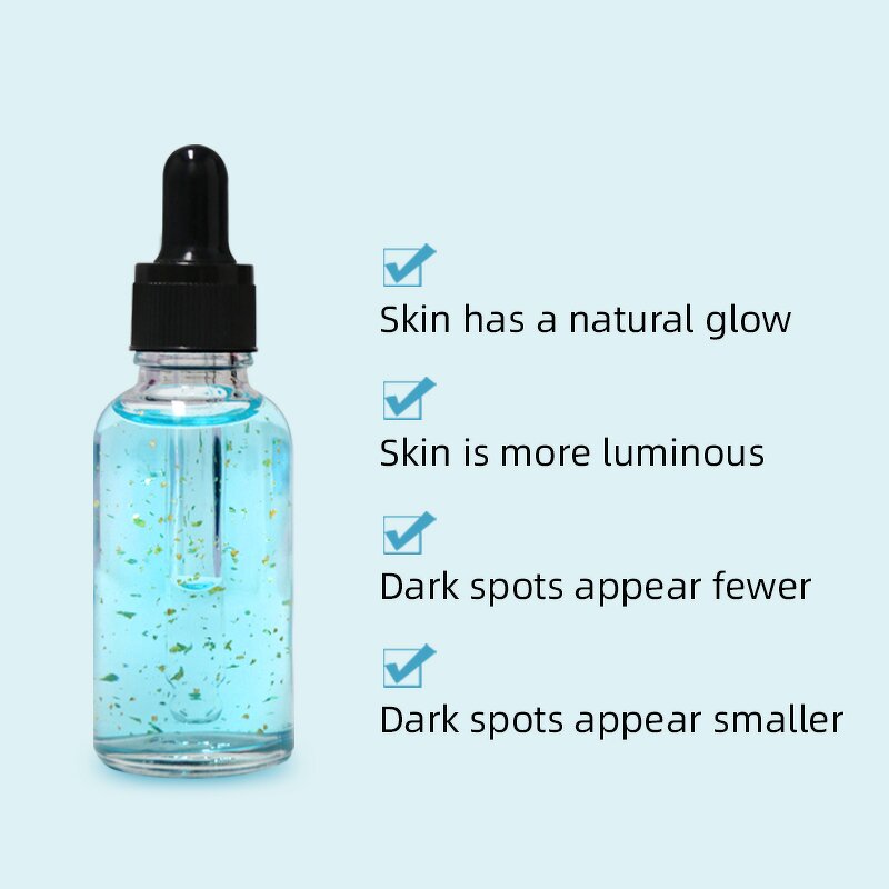Face Serum Manufacturer - OEM Private Label GHK-Cu Whitening Organic Collagen 24K Gold Blue Copper Peptide