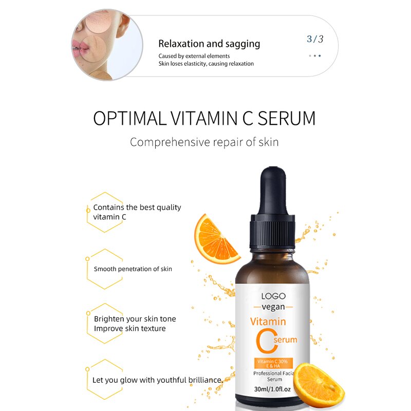 Face Serum Manufacturer - Best Selling Custom High Quality Anti Aging Hyaluronic Vitamin C Serum