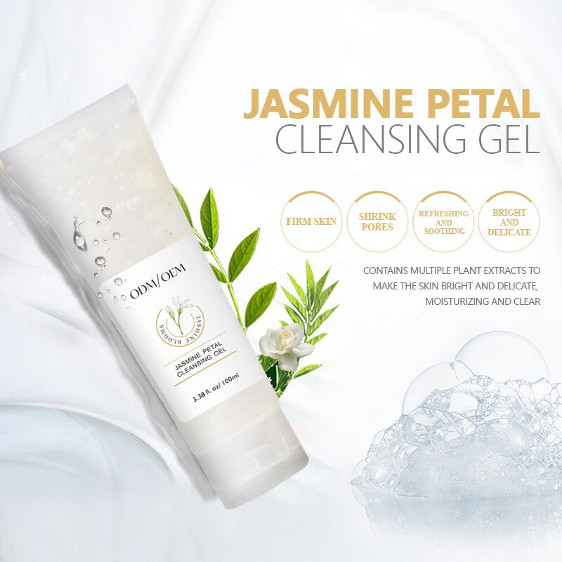 Facial Cleanser Manufacturer - OEM Private Label Deep Cleaning Jasmine Petal Hydrating Gentle Organic Face Wash