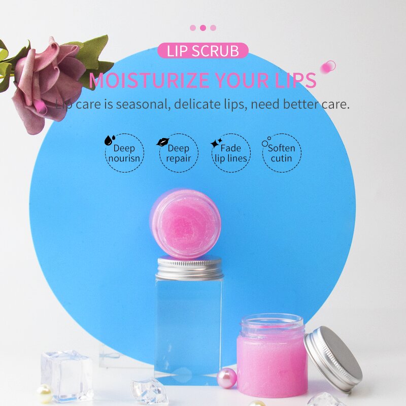 Lip Scrub Manufacturer - Wholesale Custom Logo Private Label Lightening Natural Moisturizing Vegan Pink Lip Scrub
