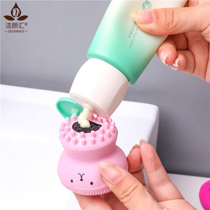 Cleansing Brush Manufacturer - Silicone Face Cleansing Brush Octopus Shape Exfoliator Scrub Washing Brush
