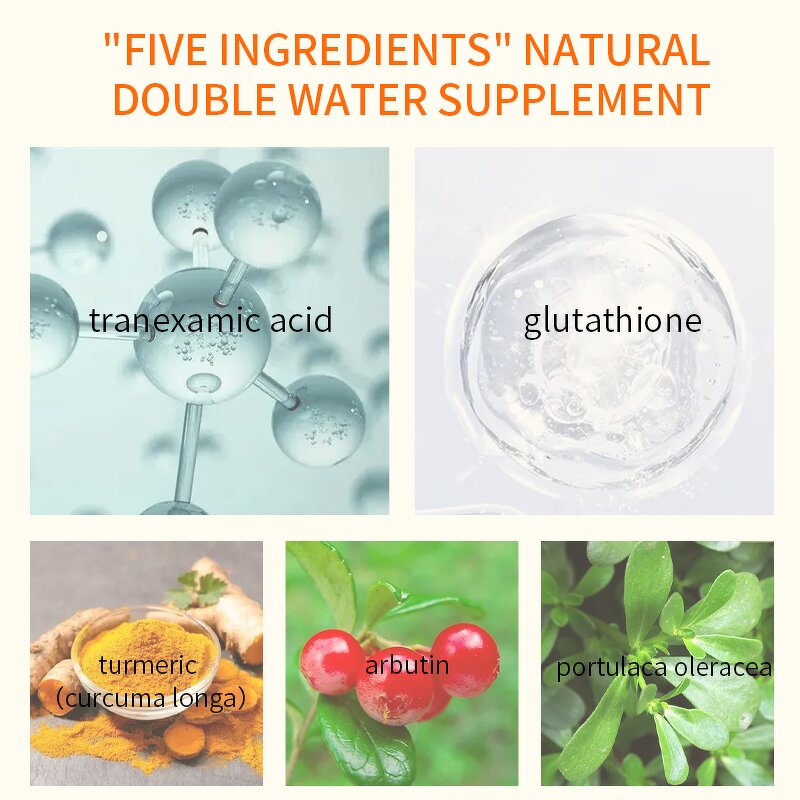 Facial Mask Manufacturer - 100ml Glowing Skin Gel Mask Tranexamic Acid Glutathione Arbutin Turmeric Serum