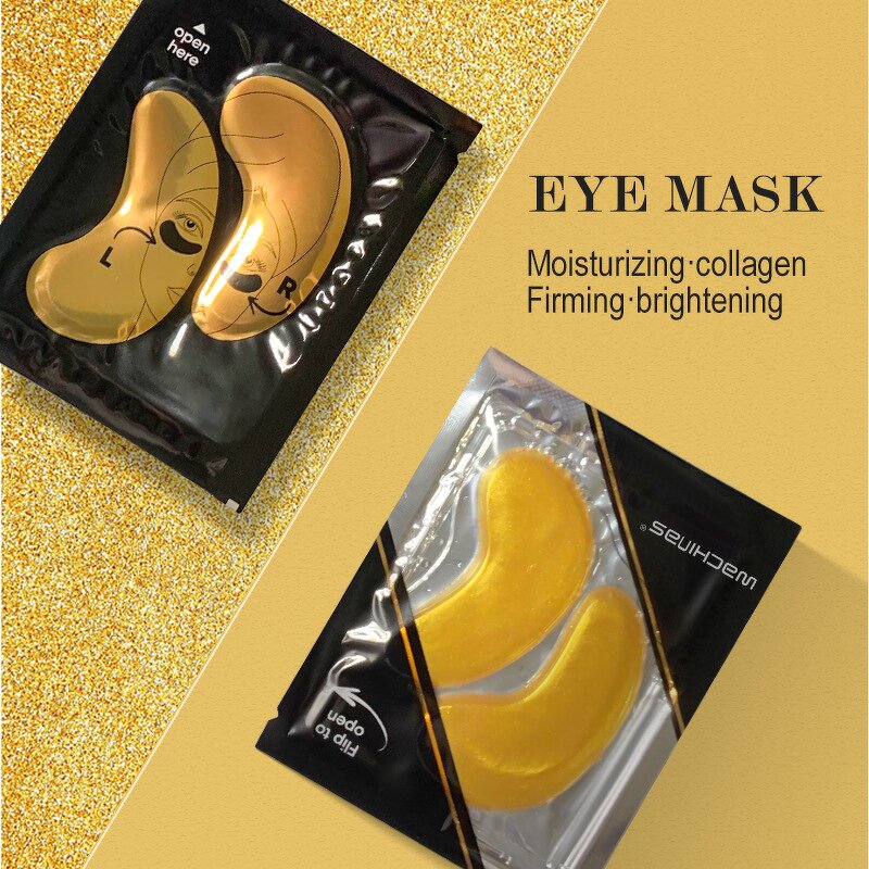 Eye Mask Manufacturer - 24K Gold 20pcs Hyaluronic Acid Anti-Puffiness & OEM