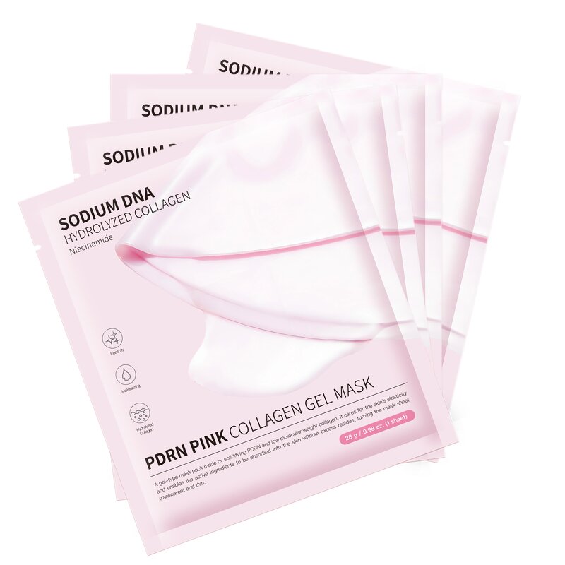 Jelly Mask Manufacturer - 4-Piece Pink Collagen Overnight Moisturizing & OEM ODM