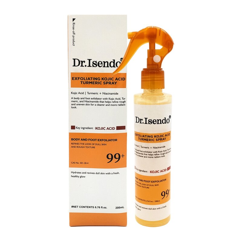 Body Scrub Spray Manufacturer - 200ml Kojic Acid Turmeric Exfoliating & OEM/ODM