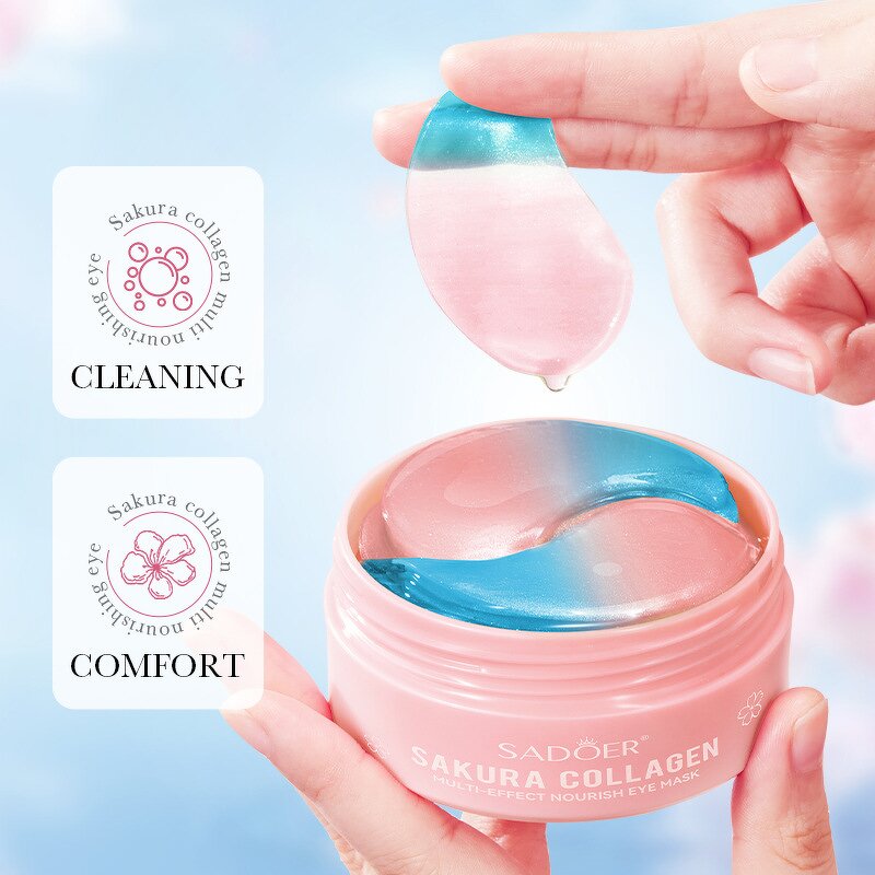 Eye Mask Manufacturer - SADOER Cherry Blossom Collagen - Nourishing Moisturizing Crystal