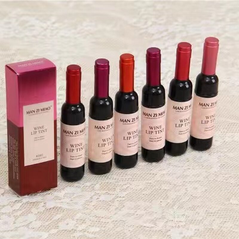 Lipstick Set Manufacturer - 6 Colors Wine Bottle Style - Long Lasting Durable