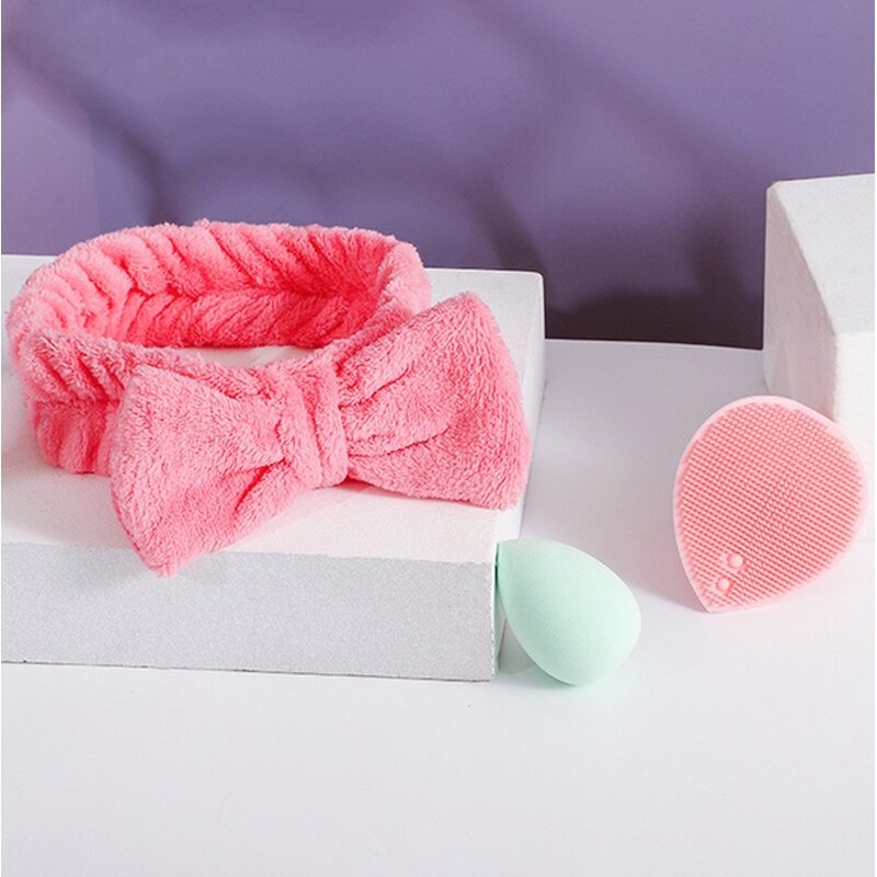 Cleaning Brush Set Manufacturer - 2023 Turban Silicone - Facial Cleaning Free Makeup Sample