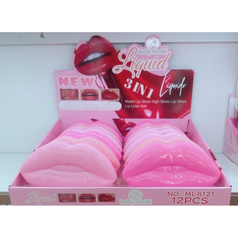 Lipgloss Set Manufacturer - Large Mouth 3 In1 - Waterproof Long Lasting