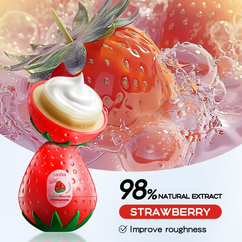Hand Cream Manufacturer - SADOER Fragrance Travel - Whitening Petroleum Jelly Strawberry Mango