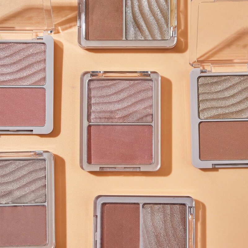 Makeup Palette Manufacturer - Private Label Custom - 2 In1 OEM ODM Contour Blush Highlighter