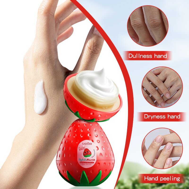 Hand Cream Manufacturer - SADOER Fragrance Travel - Whitening Petroleum Jelly Strawberry Mango