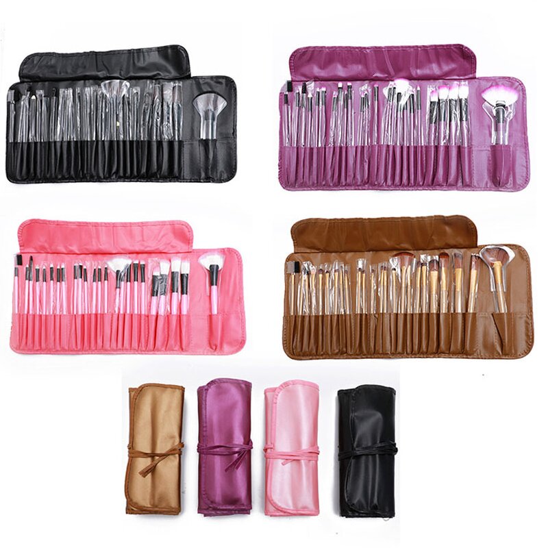 Makeup Brush Set Manufacturer - Free Sample 24 Pcs - Professional Eyeshadow Foundation Tools