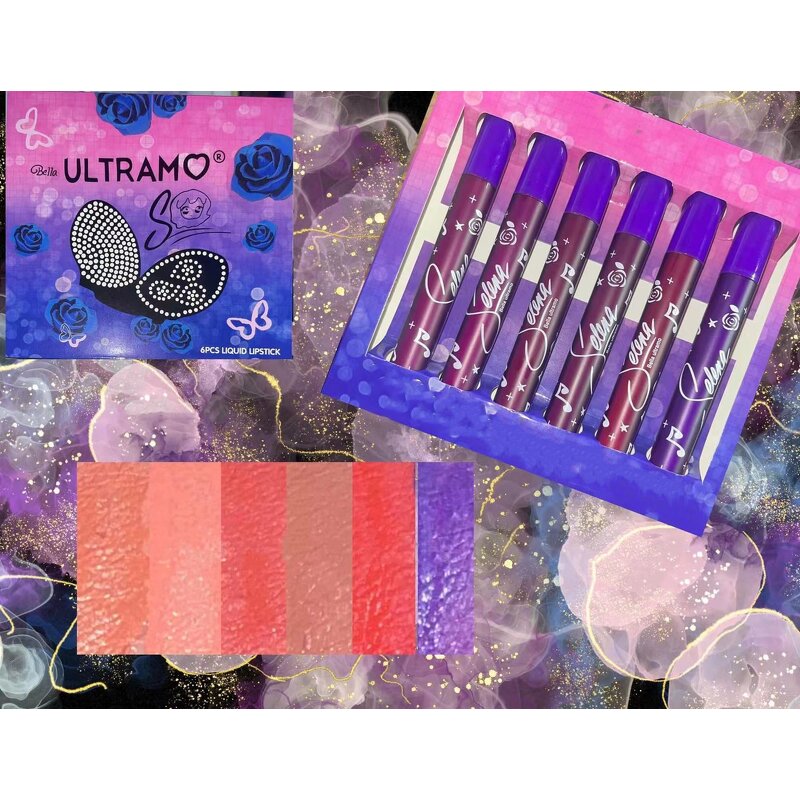 Lipgloss Set Manufacturer - Selena BELLA ULTRAMO Vegan - 12 Colors Matte Gift