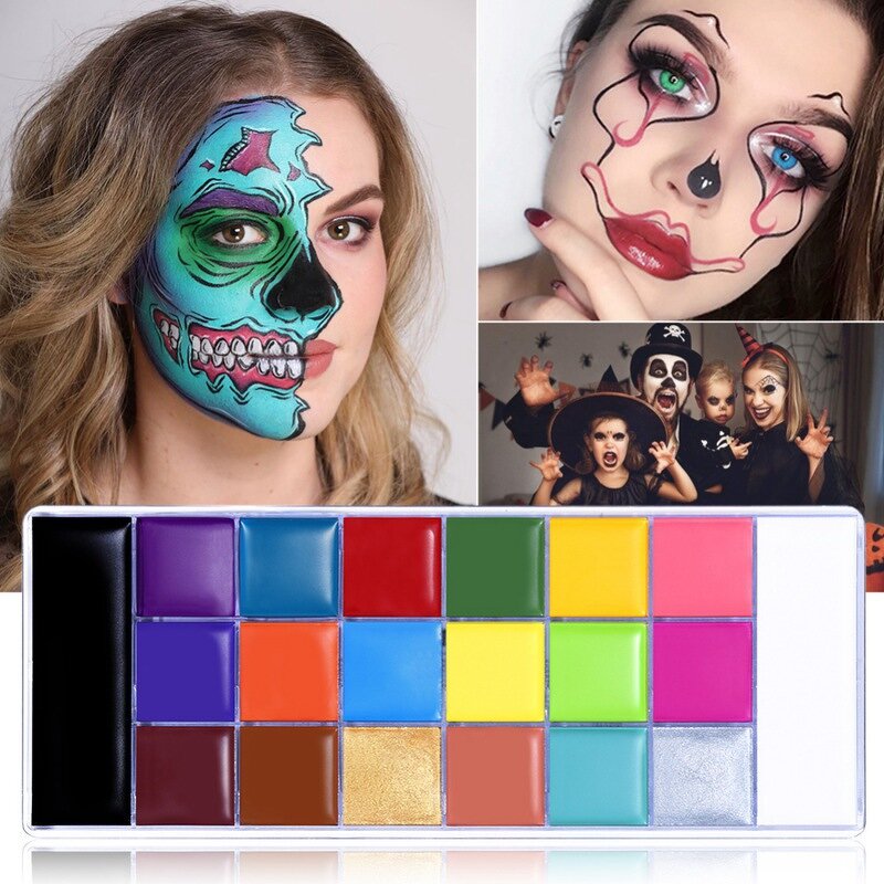 Face Paint Manufacturer - Art Face Oil Painting - 20 Colors Halloween Party Professional