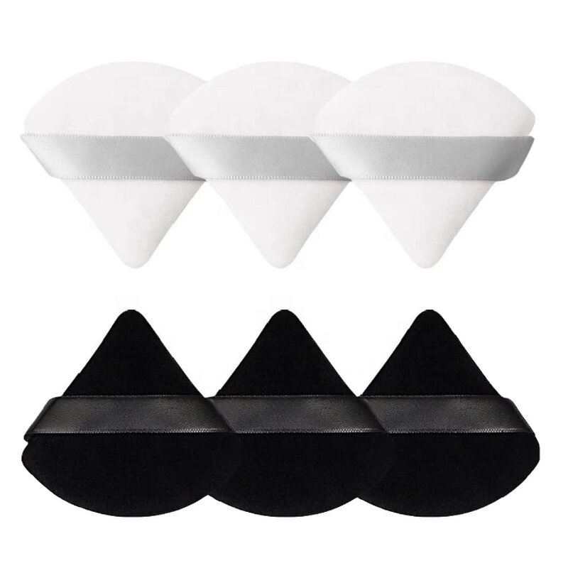 Powder Puff Manufacturer - Black Triangle - Soft Cosmetic Free Samples Hot Sale