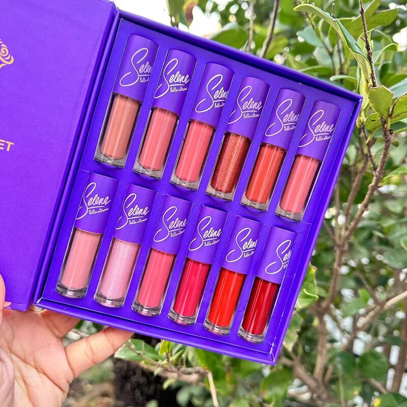 Lipgloss Set Manufacturer - Selena BELLA ULTRAMO Vegan - 12 Colors Matte Gift
