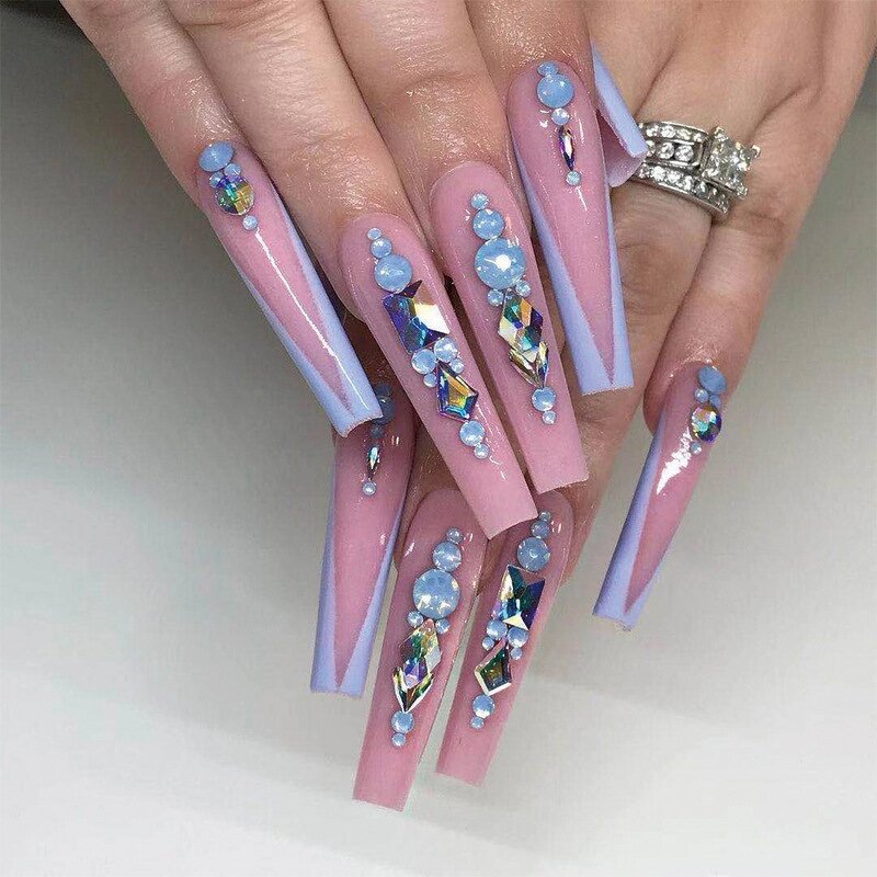 Nail Tips Manufacturer - Ballet Coffin Heart-shaped Pearl White - French Manicure Stick Wholesale