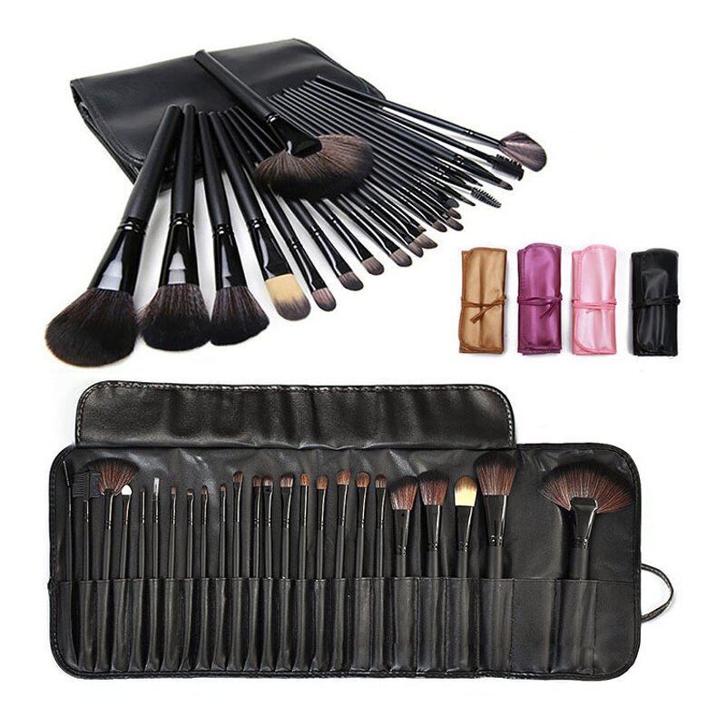 Makeup Brush Set Manufacturer - Free Sample 24 Pcs - Professional Eyeshadow Foundation Tools