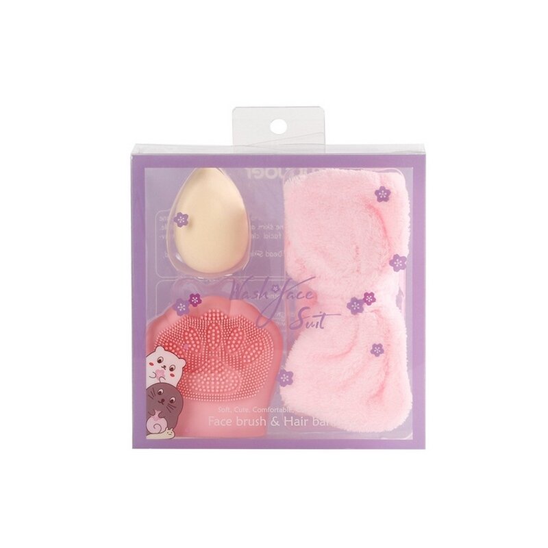 Cleaning Brush Set Manufacturer - 2023 Turban Silicone - Facial Cleaning Free Makeup Sample