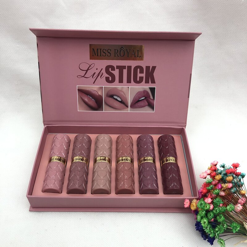 Lipgloss Set Manufacturer - Miss Royal 12 Colors Matte - Vegan Heart Cover