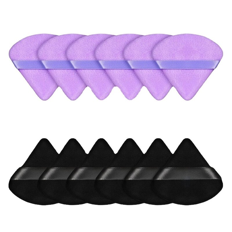 Powder Puff Manufacturer - Black Triangle - Soft Cosmetic Free Samples Hot Sale