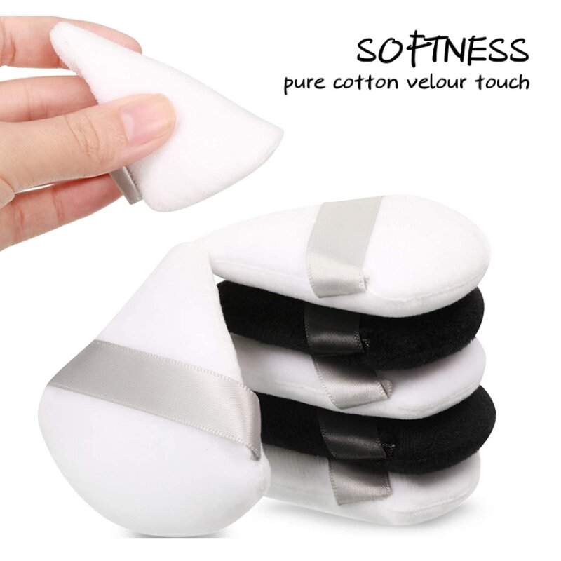 Powder Puff Manufacturer - Black Triangle - Soft Cosmetic Free Samples Hot Sale