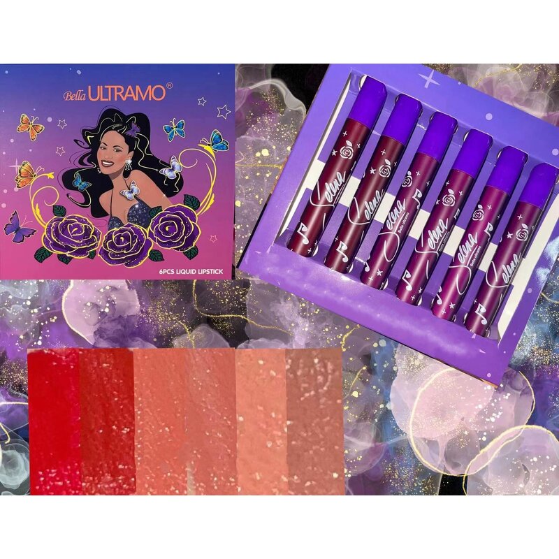 Lipgloss Set Manufacturer - Selena BELLA ULTRAMO Vegan - 12 Colors Matte Gift