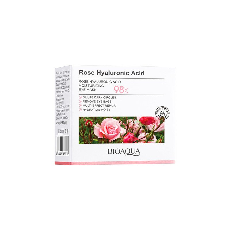 Eye Mask Manufacturer - BIOAOUA Rose Cotton - Hydrates Moisturizes Improve Eye Lines