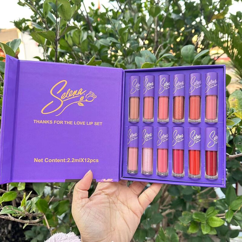 Lipgloss Set Manufacturer - Selena BELLA ULTRAMO Vegan - 12 Colors Matte Gift